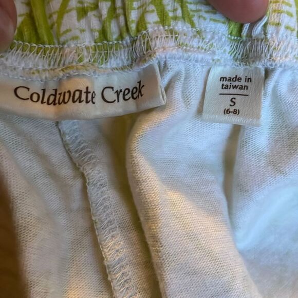 Coldwater Creek small green and white skort - Picture 3 of 3